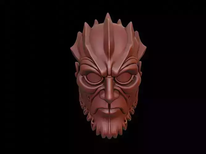 Ice Warrior Mask 3d Printing