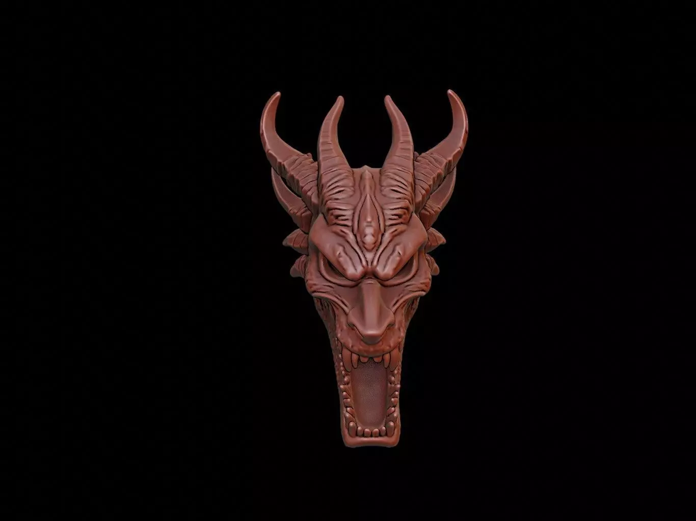 Infernal Beast Mask 3d Printing 3D print model