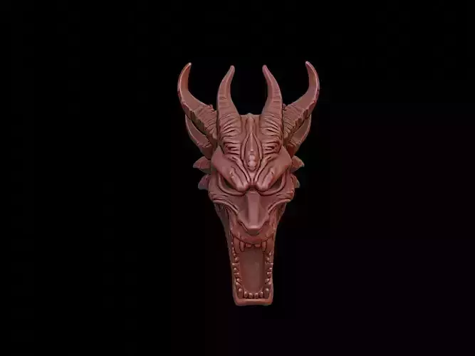 Infernal Beast Mask 3d Printing