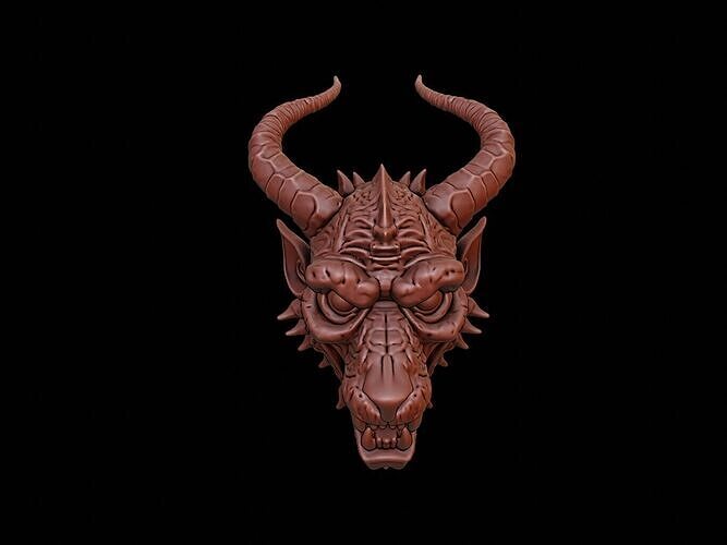 Infernal Beast Mask 3d Printing 3D print model