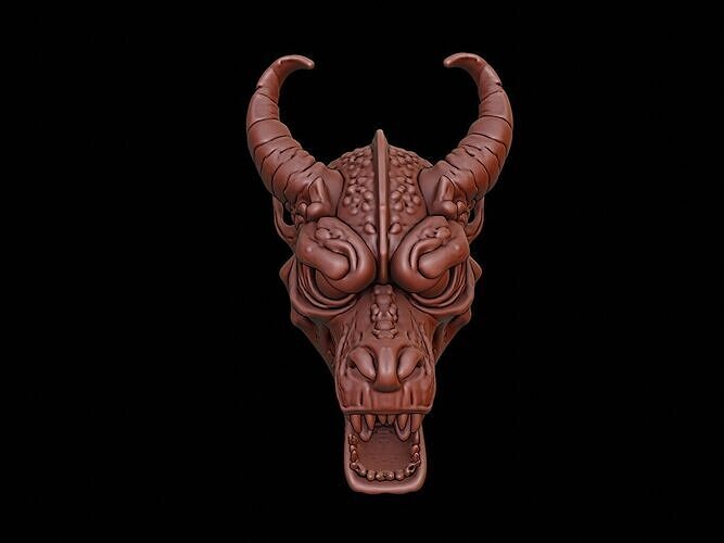 Infernal Beast Mask 3d Printing 3D print model