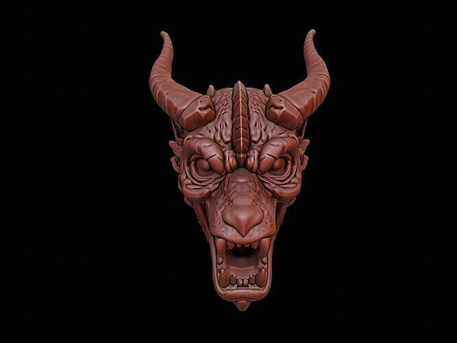 Infernal Beast Mask 3d Printing 3D print model