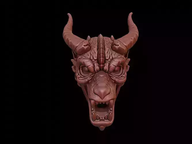Infernal Beast Mask 3d Printing