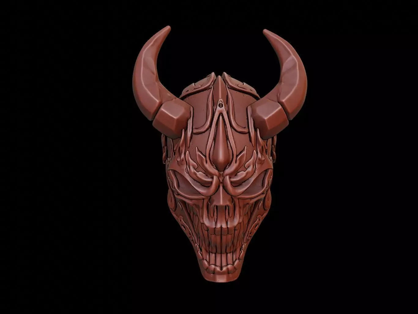 Inferno Knight Mask 3d Printing 3D print model