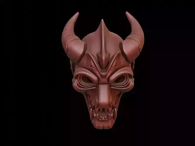 Inferno Knight Mask 3d Printing 3D print model