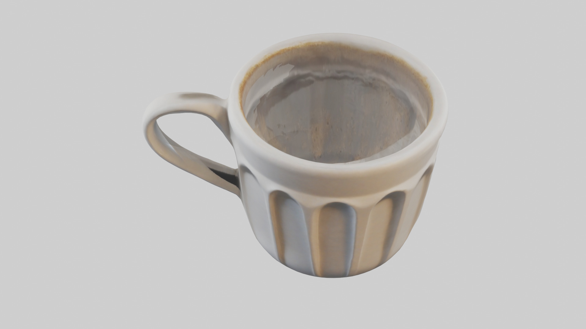 Coffee cup model Low-poly 3D model_26