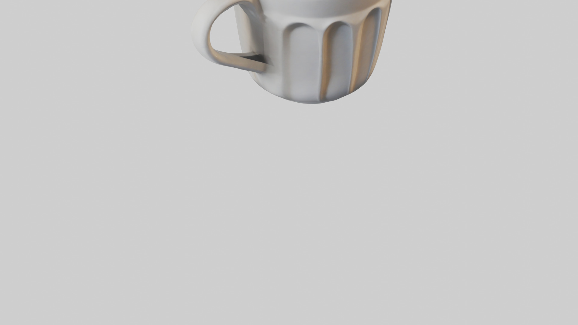 Coffee cup model Low-poly 3D model_6