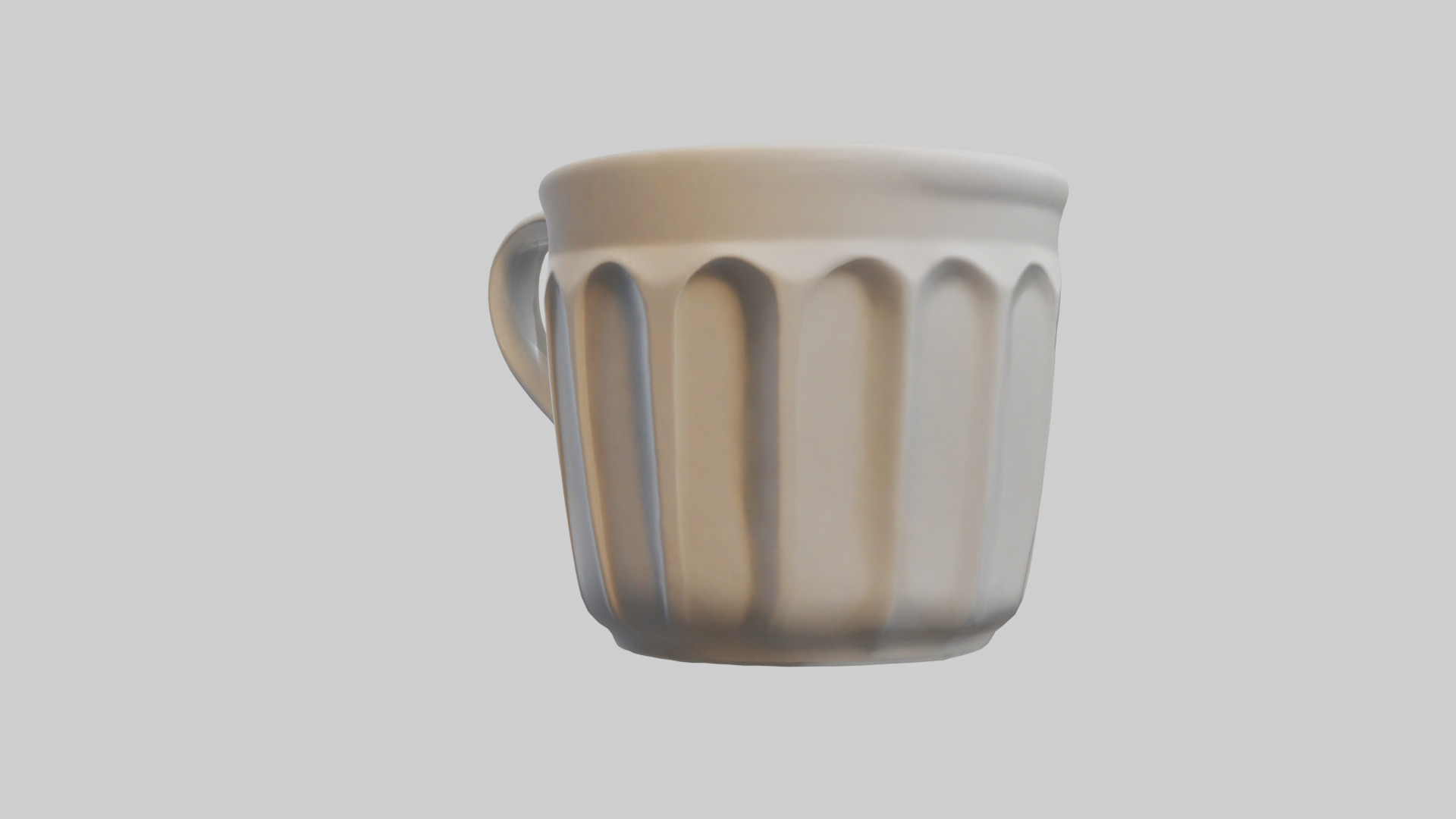 Coffee cup model Low-poly 3D model_8
