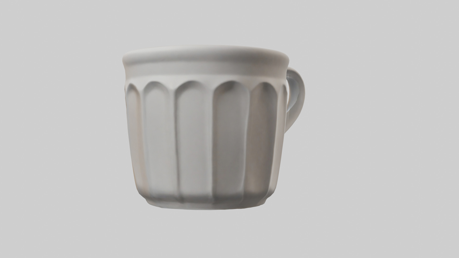 Coffee cup model Low-poly 3D model_1
