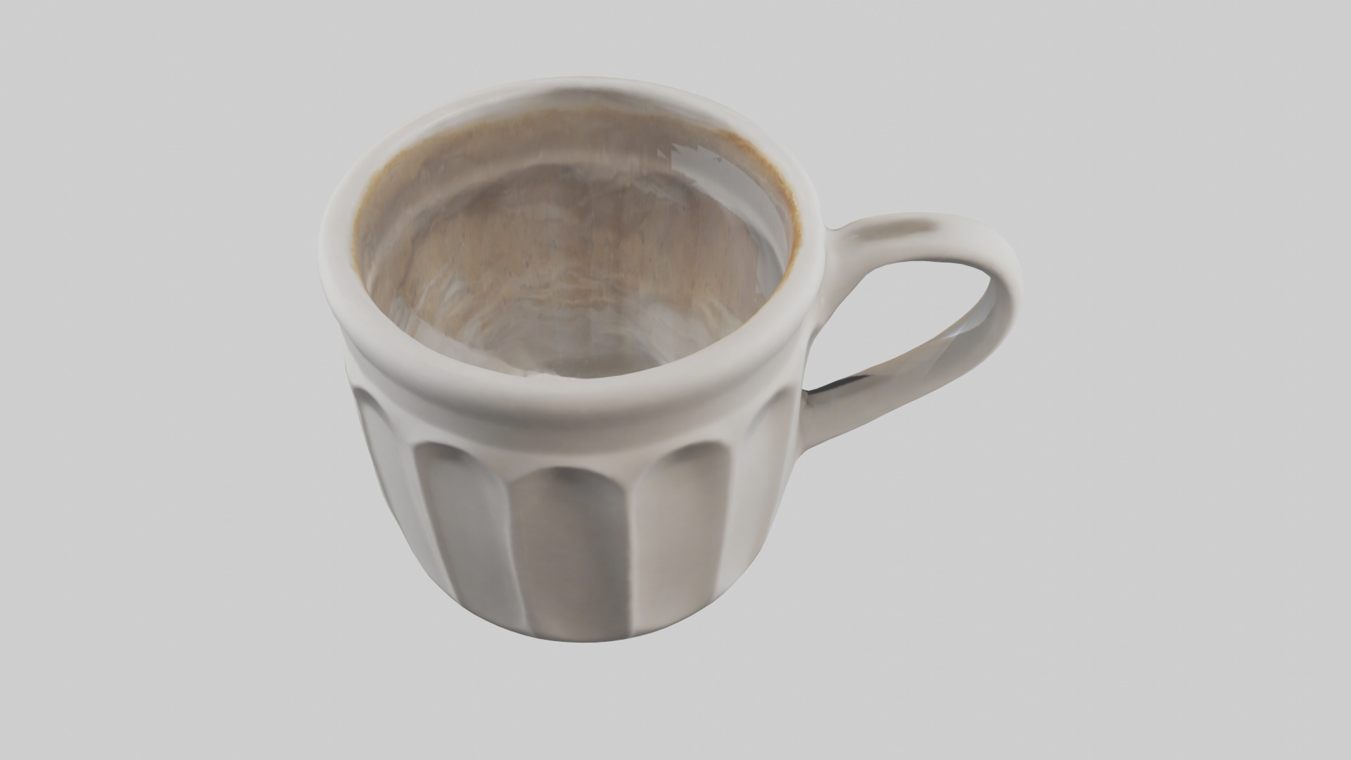 Coffee cup model Low-poly 3D model_25