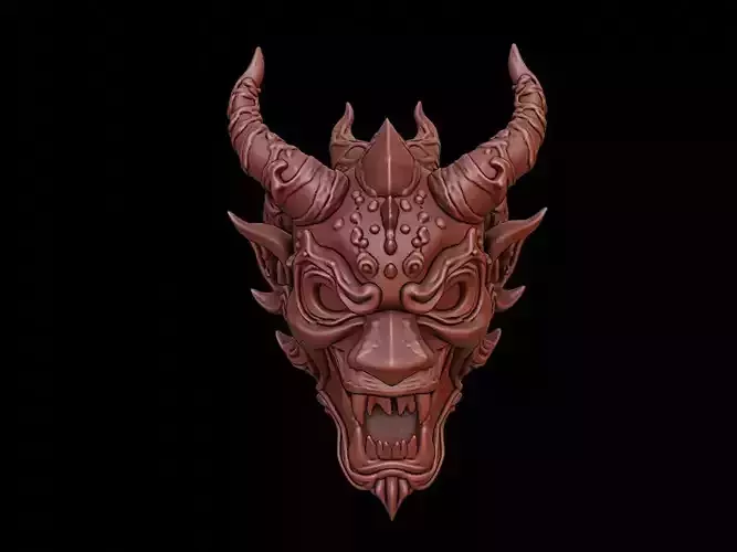 Lava Demon Mask 3d Printing