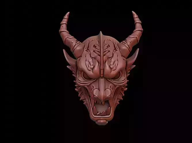 Lava Demon Mask 3d Printing