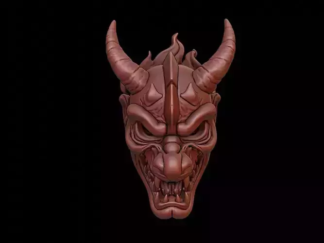 Lava Demon Mask 3d Printing