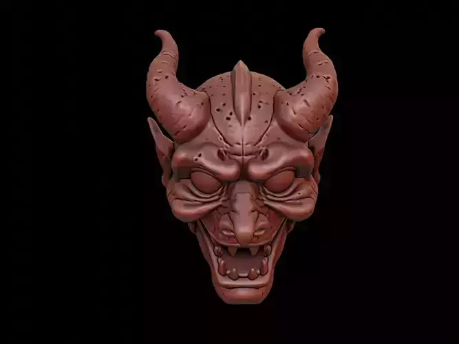 Lava Demon Mask 3d Printing