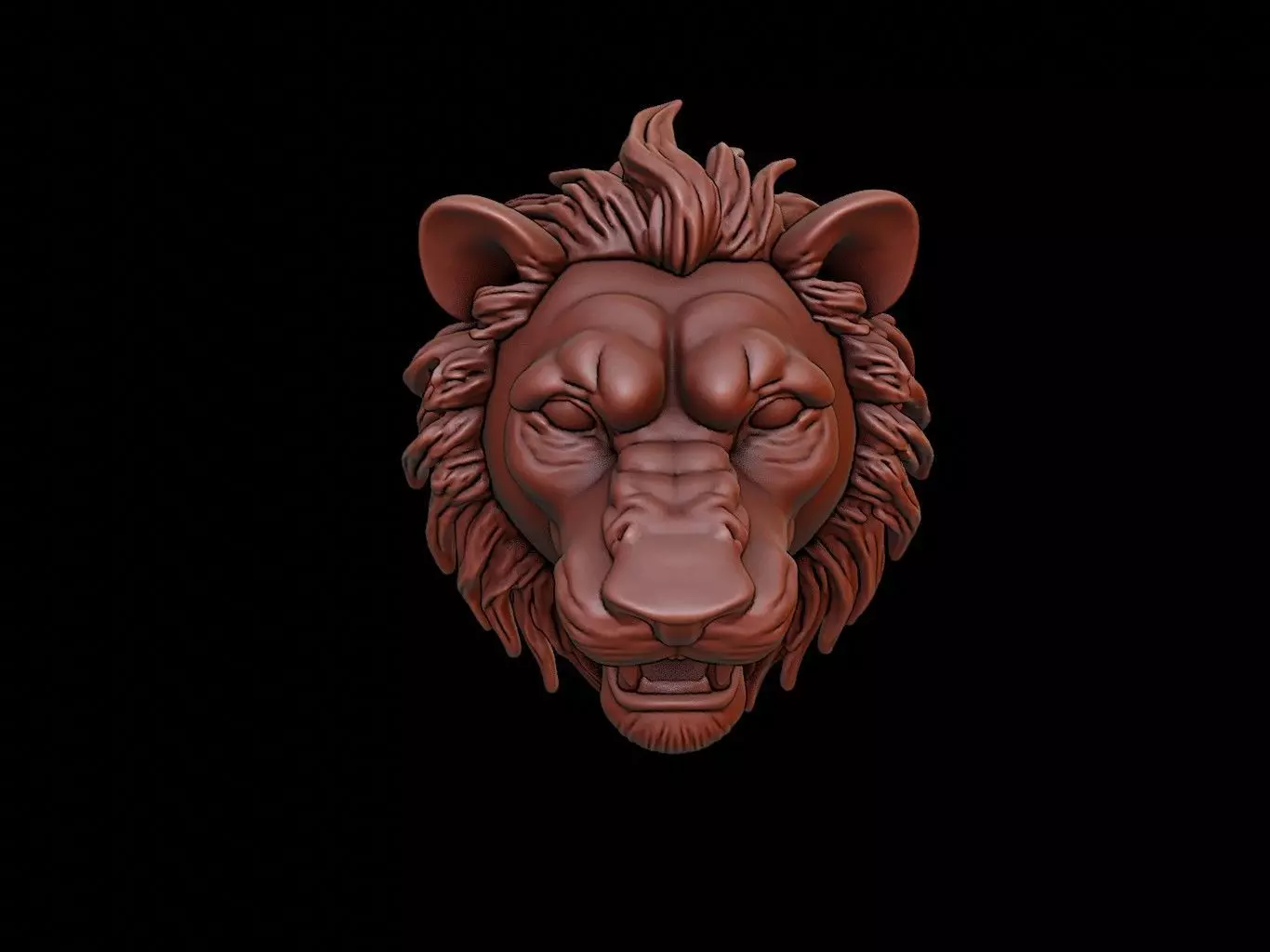 Lion Mask 3d Printing 3D print model