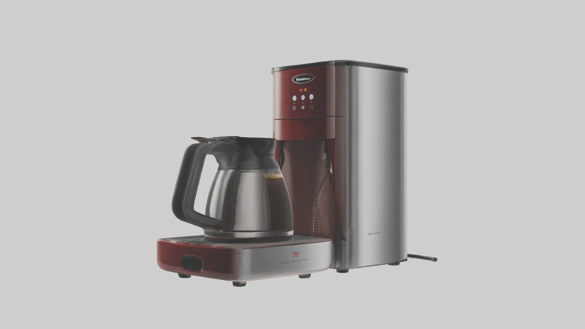 Coffee maker model Low-poly 3D model_11