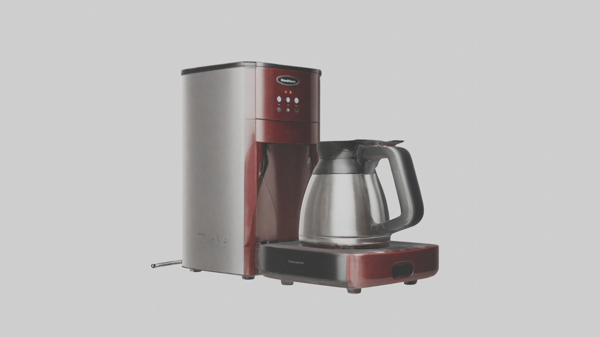 Coffee maker model Low-poly 3D model_16