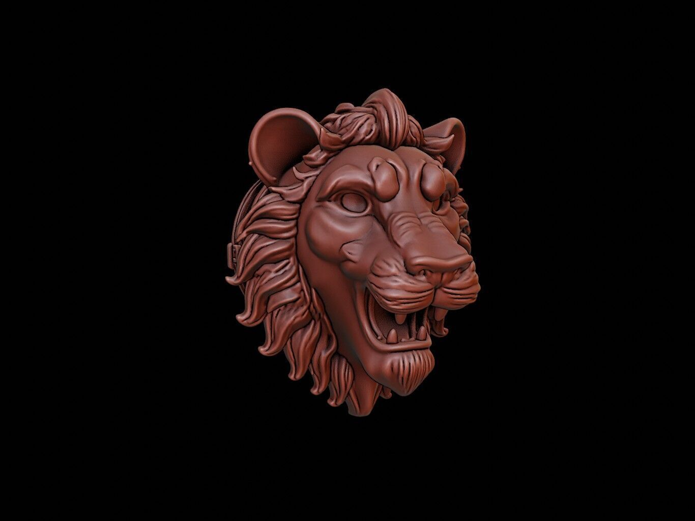 Lion Mask 3d Printing 3D print model_1