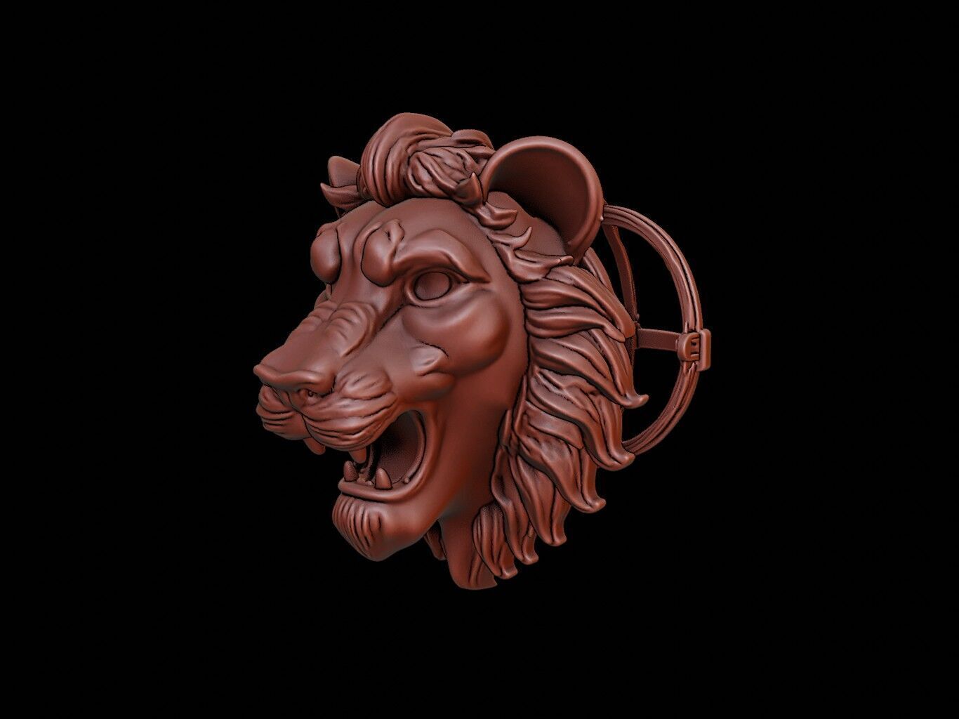 Lion Mask 3d Printing 3D print model_2