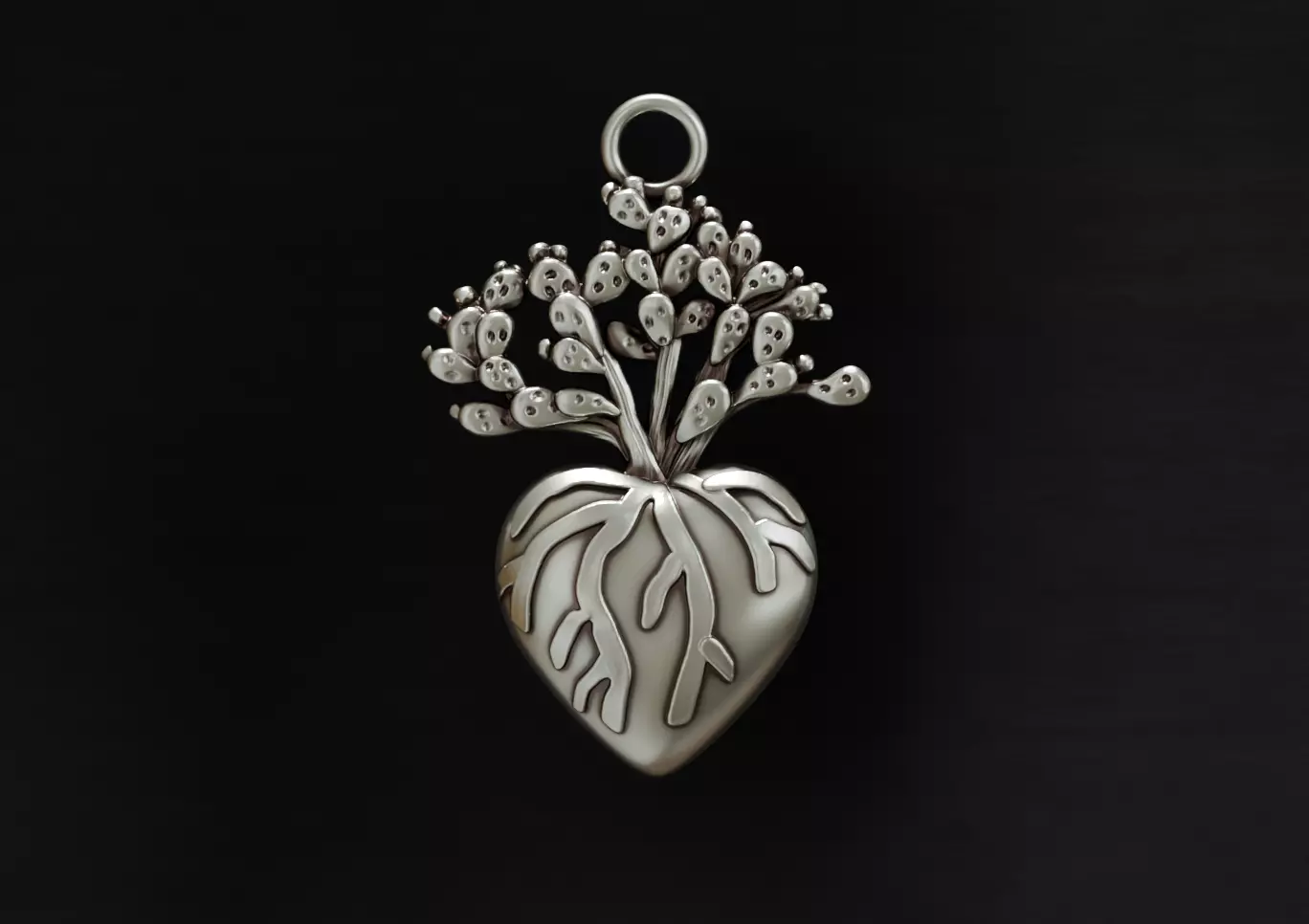 Sacred Heart 6 Pendant 3D print model