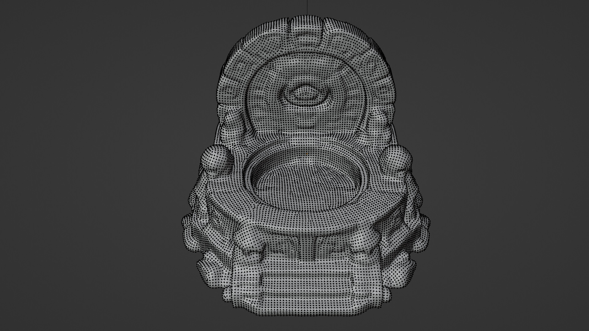 stone altar Low-poly 3D model_5