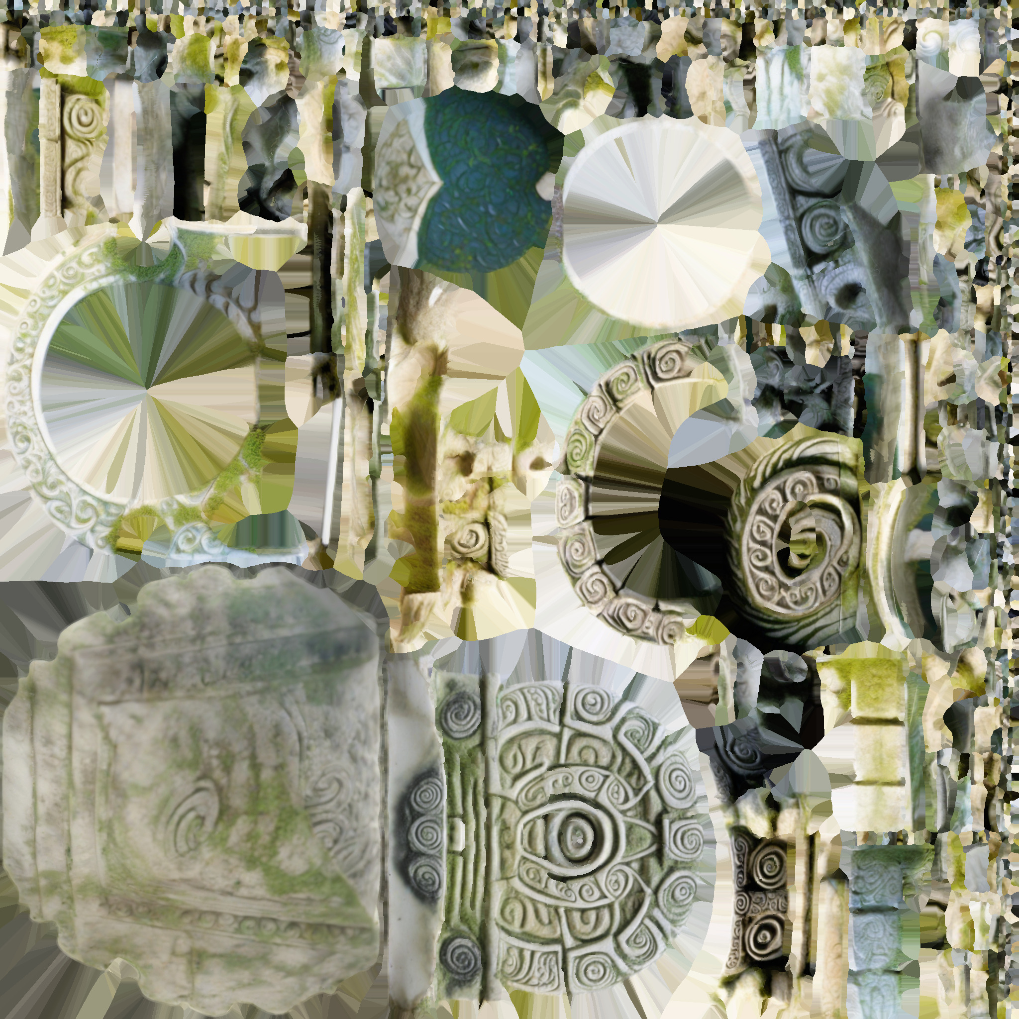 stone altar Low-poly 3D model_6