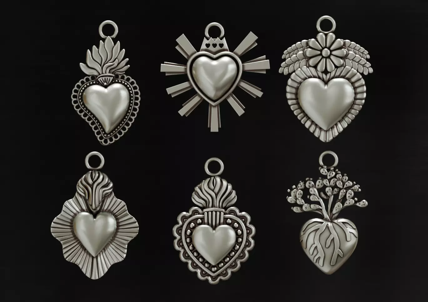 Sacred heart pendant collection _0