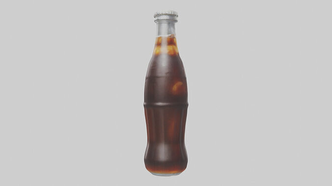 Cola model Low-poly 3D model 3