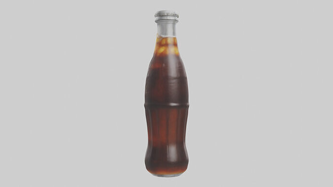 Cola model Low-poly 3D model 2