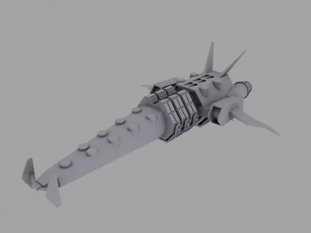 Gunship lego spaceship Free 3D model