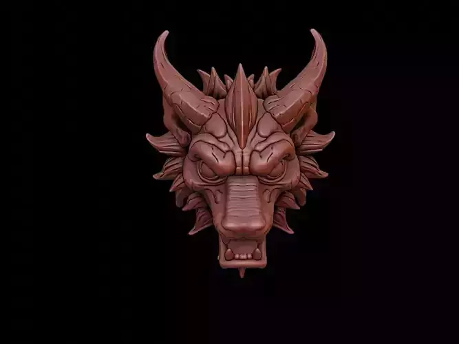 Mythological Beast Mask 3d Printing