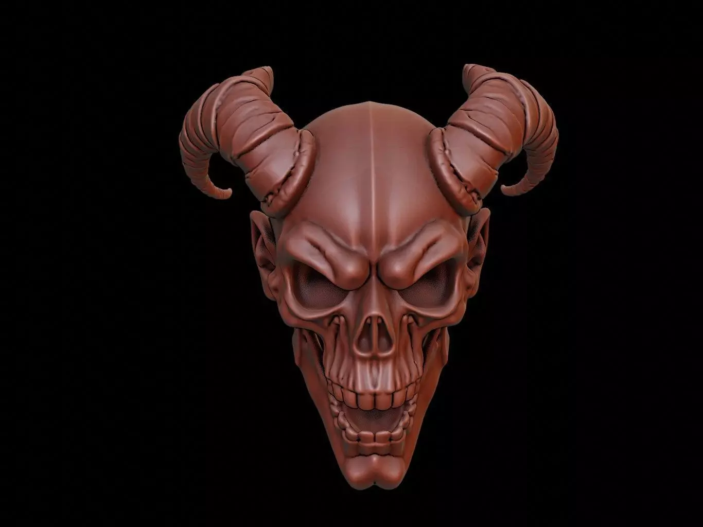 Necromancer Mask 3d Printing 3D print model