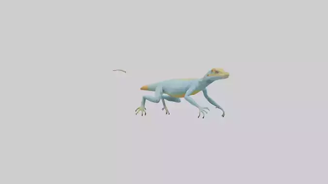 Collared Lizard running model