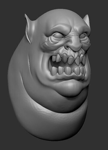 ogre face Free 3D model