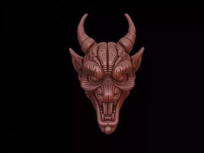 Oni Mask 3d Printing