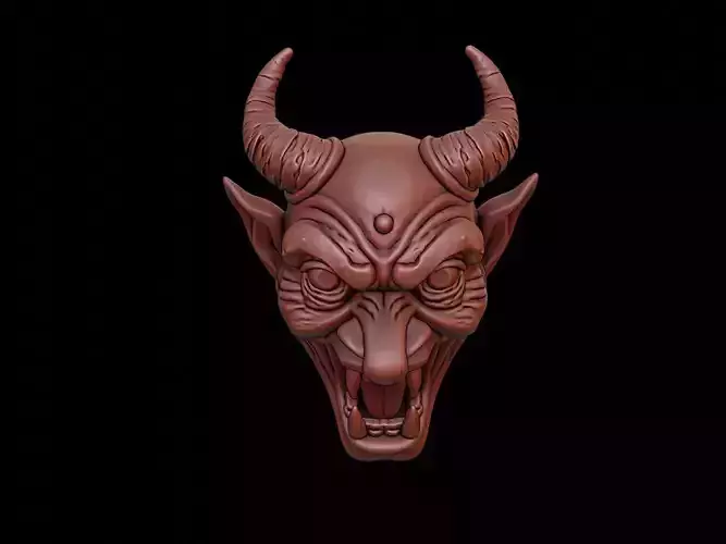 Oni Mask 3d Printing