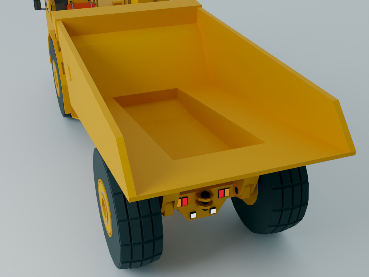 Underground Articulated Truck Heavy Vehicle Low-poly 3D model_5