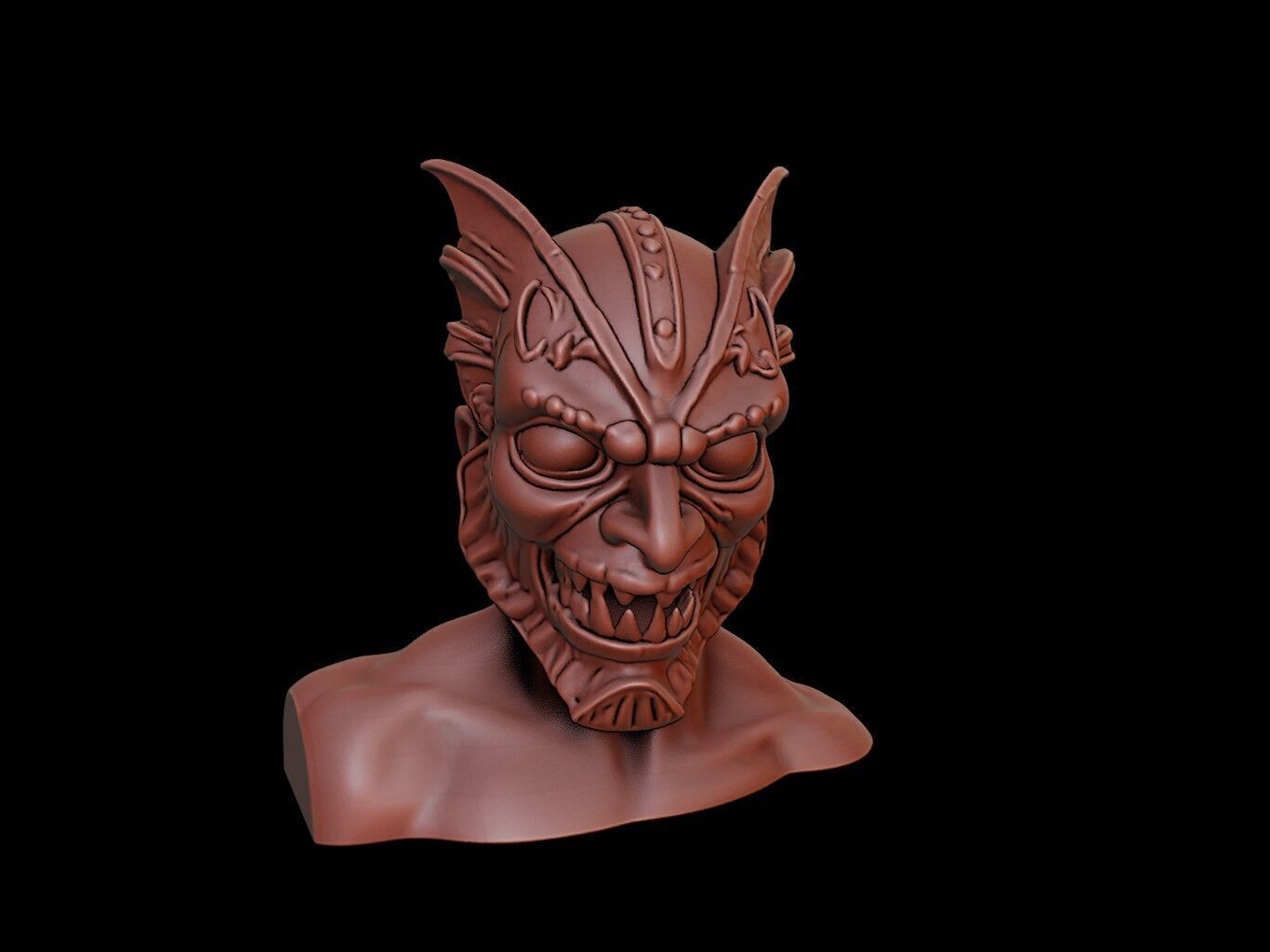 Phantom Warrior Mask 3d Printing 3D print model_1