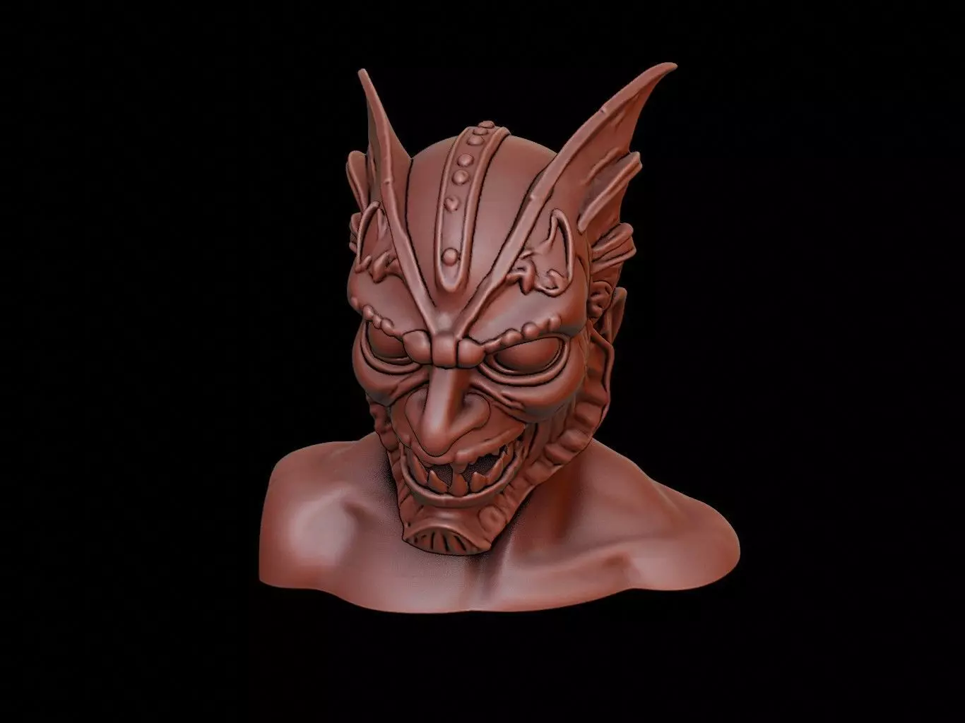 Phantom Warrior Mask 3d Printing 3D print model_0