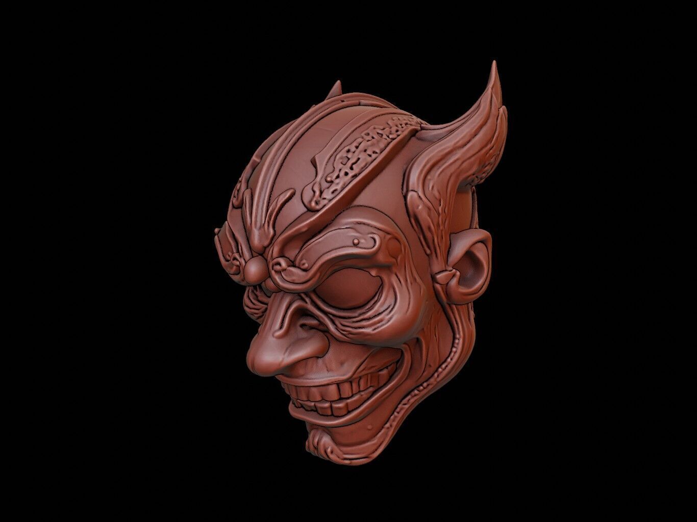 Phantom Warrior Mask 3d Printing 3D print model_2
