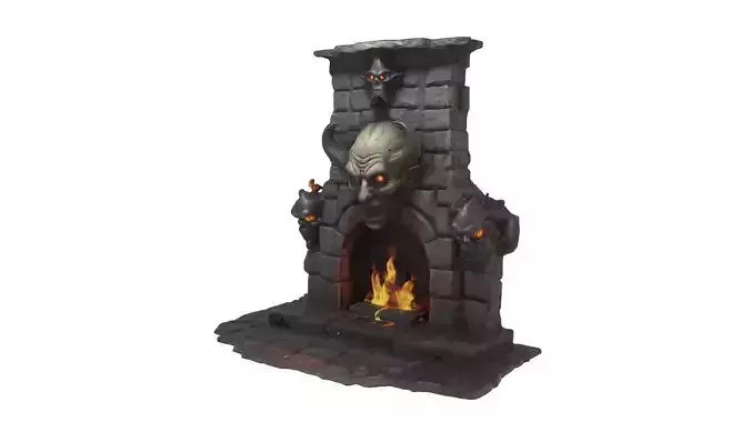 devil fireplace