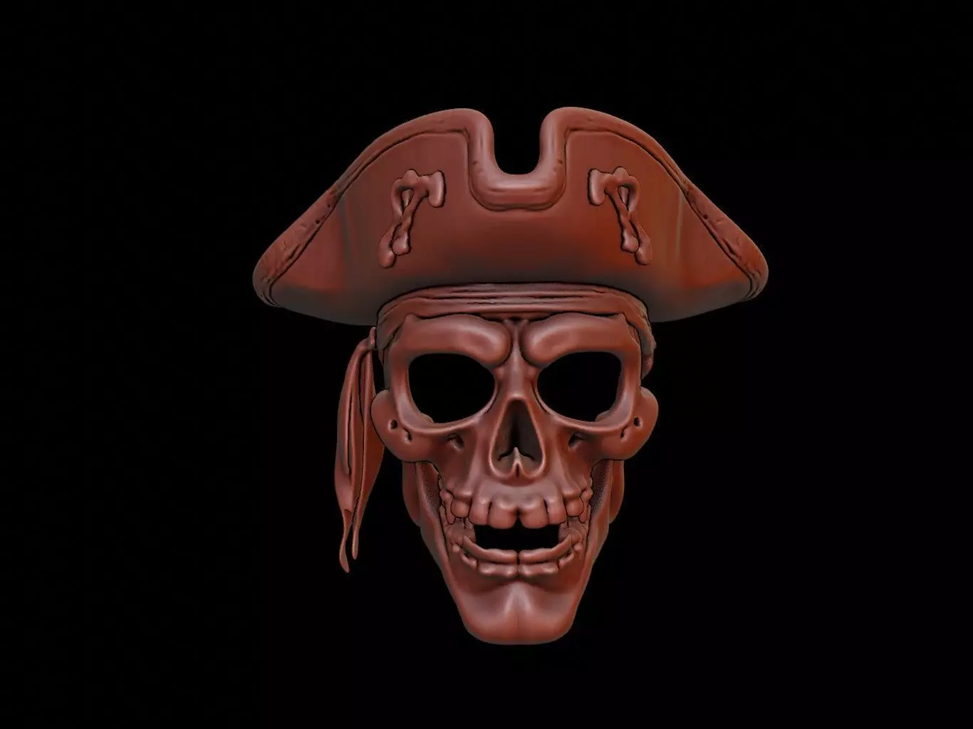 Pirate Mask 3d Printing 3D print model