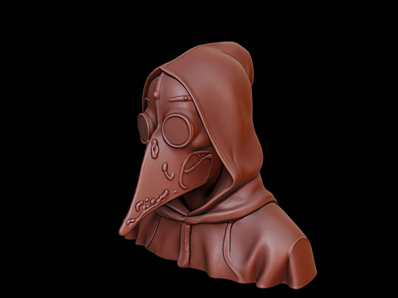 Plague Doctor Mask 3d Printing 3D print model_2