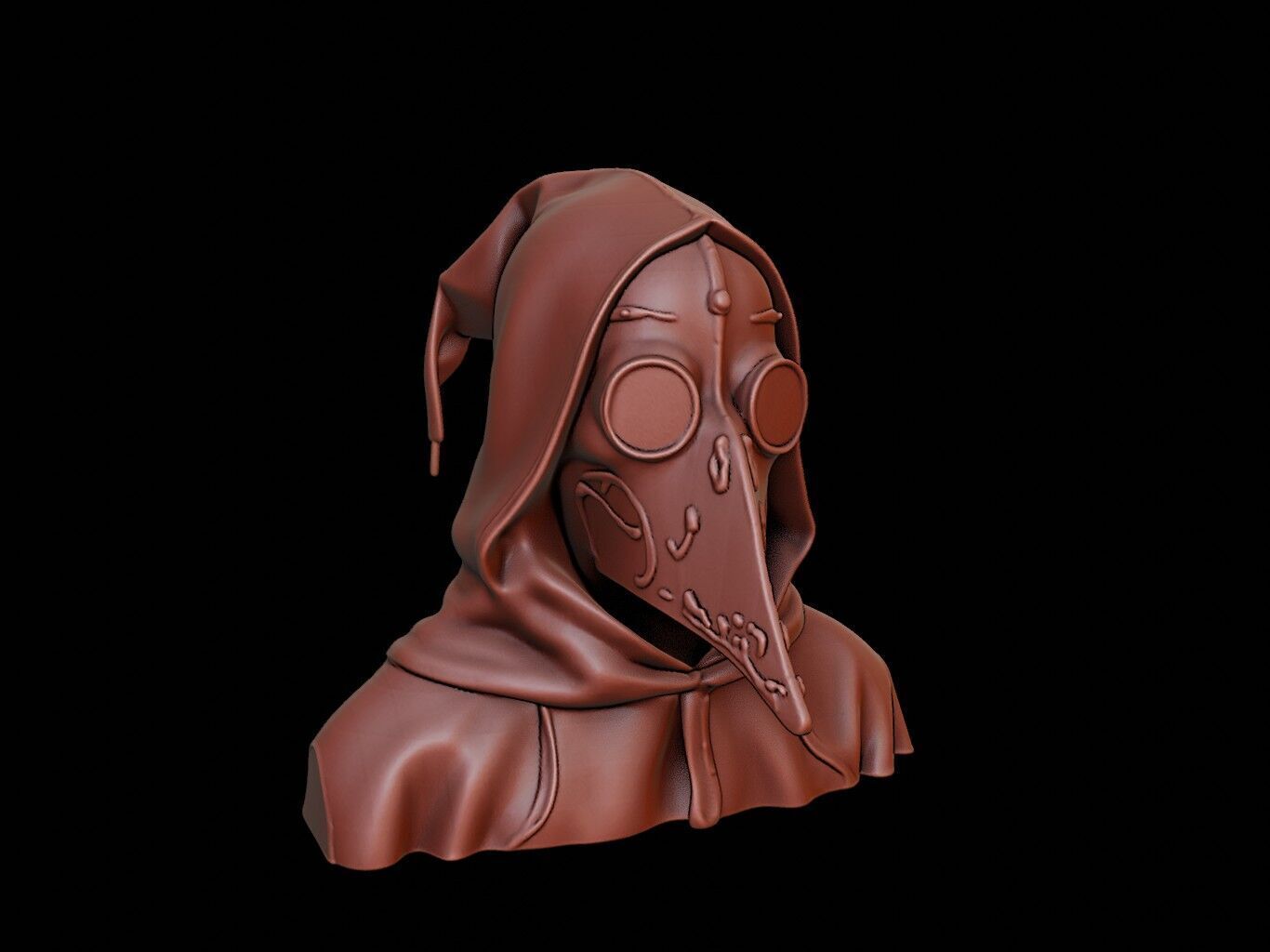 Plague Doctor Mask 3d Printing 3D print model_1