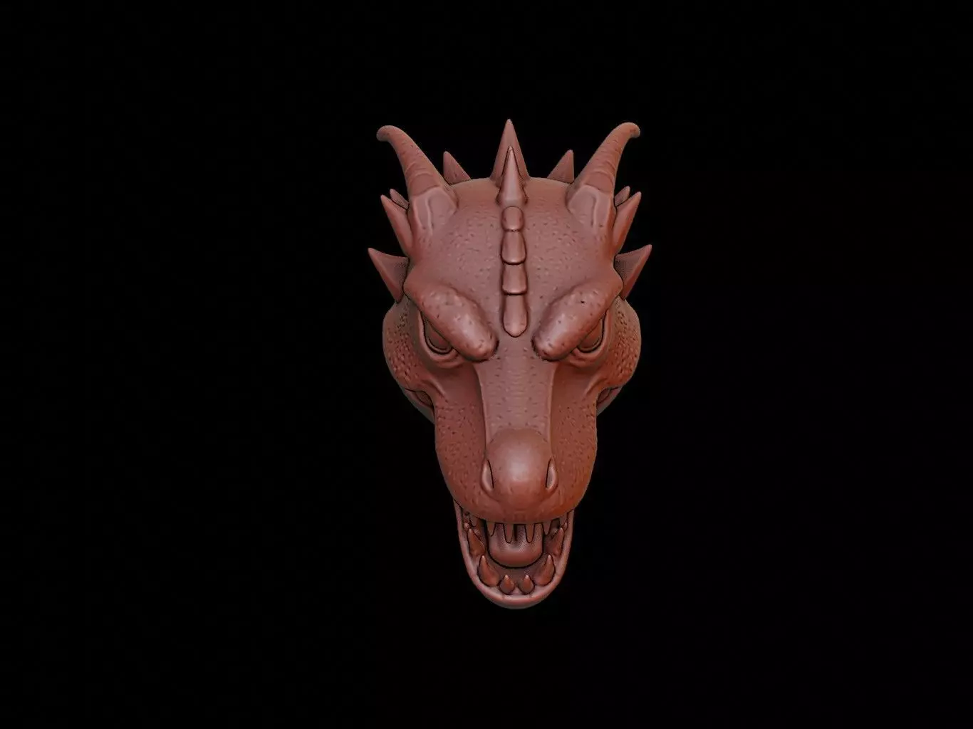 Reptilian Mask 3d Printing 3D print model