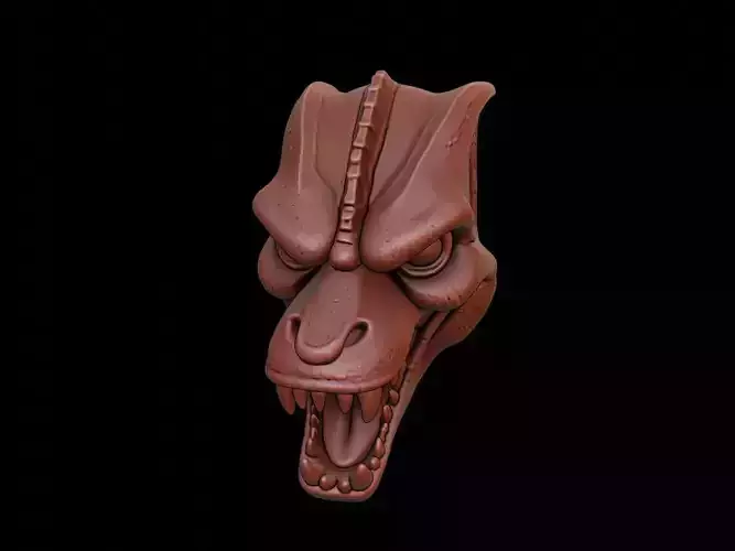 Reptilian Mask 3d Printing 3D print model