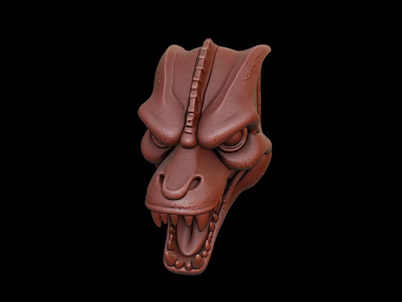 Reptilian Mask 3d Printing 3D print model