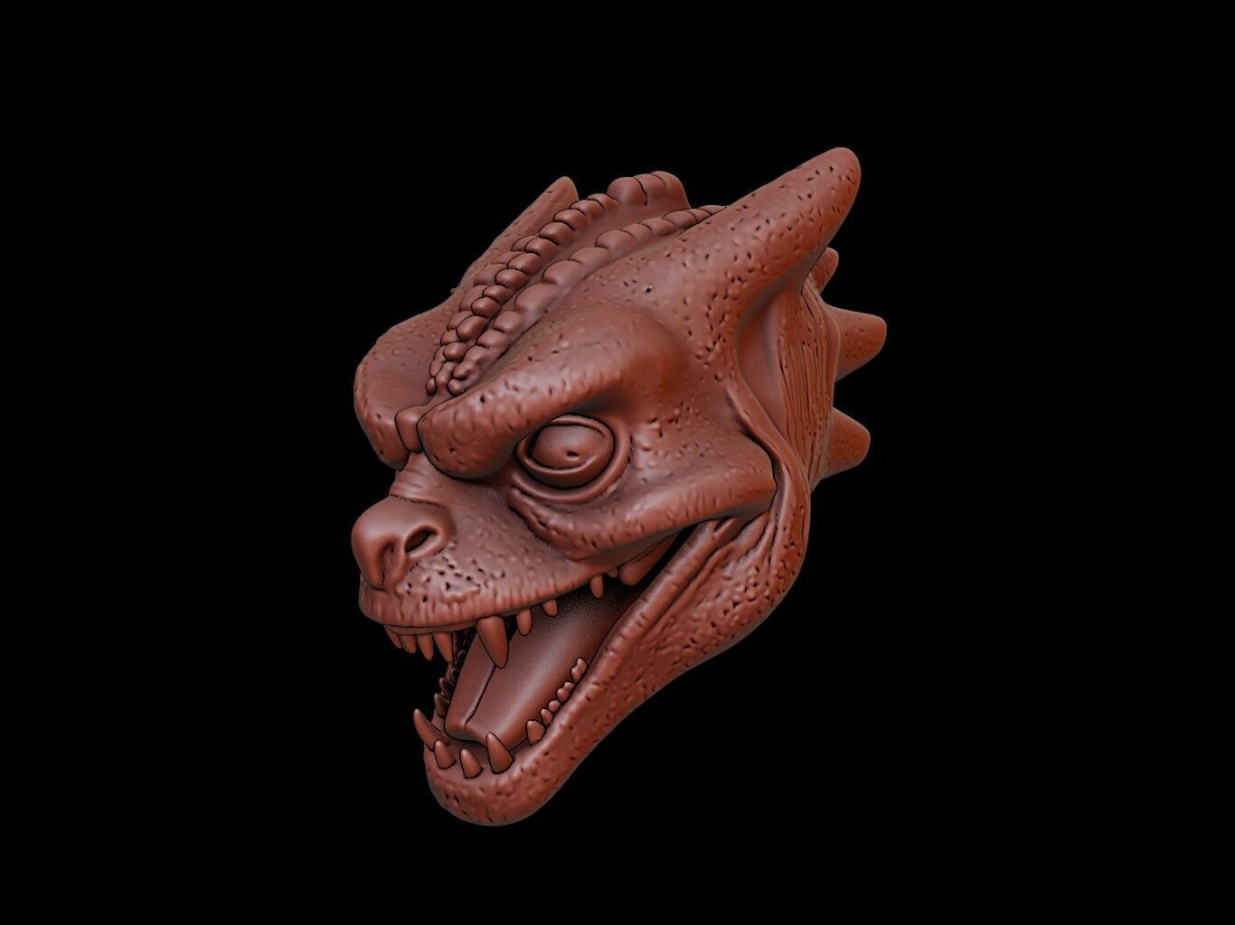 Reptilian Mask 3d Printing 3D print model_2