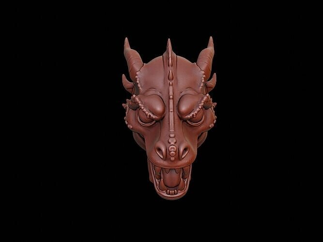 Reptilian Mask 3d Printing 3D print model