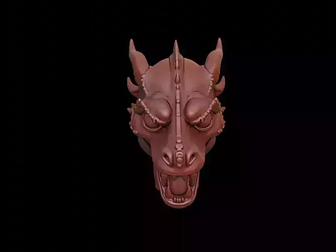 Reptilian Mask 3d Printing 3D print model